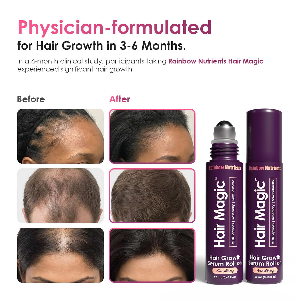 Rainbow Nutrients serum texture on hand, fast-absorbing and lightweight