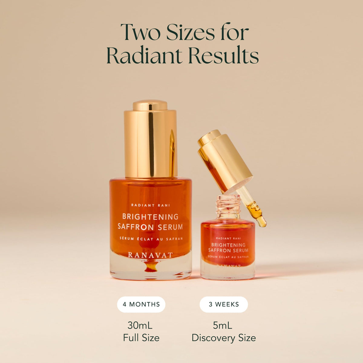 RANAVAT BOTANICS before and after visualizing improved tone