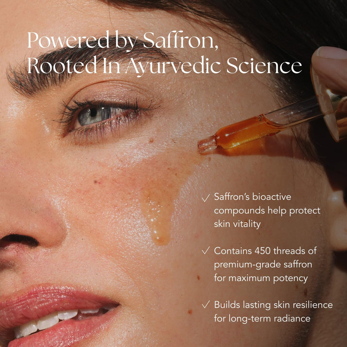 RANAVAT BOTANICS dropper delivering a precise dose for targeted brightening
