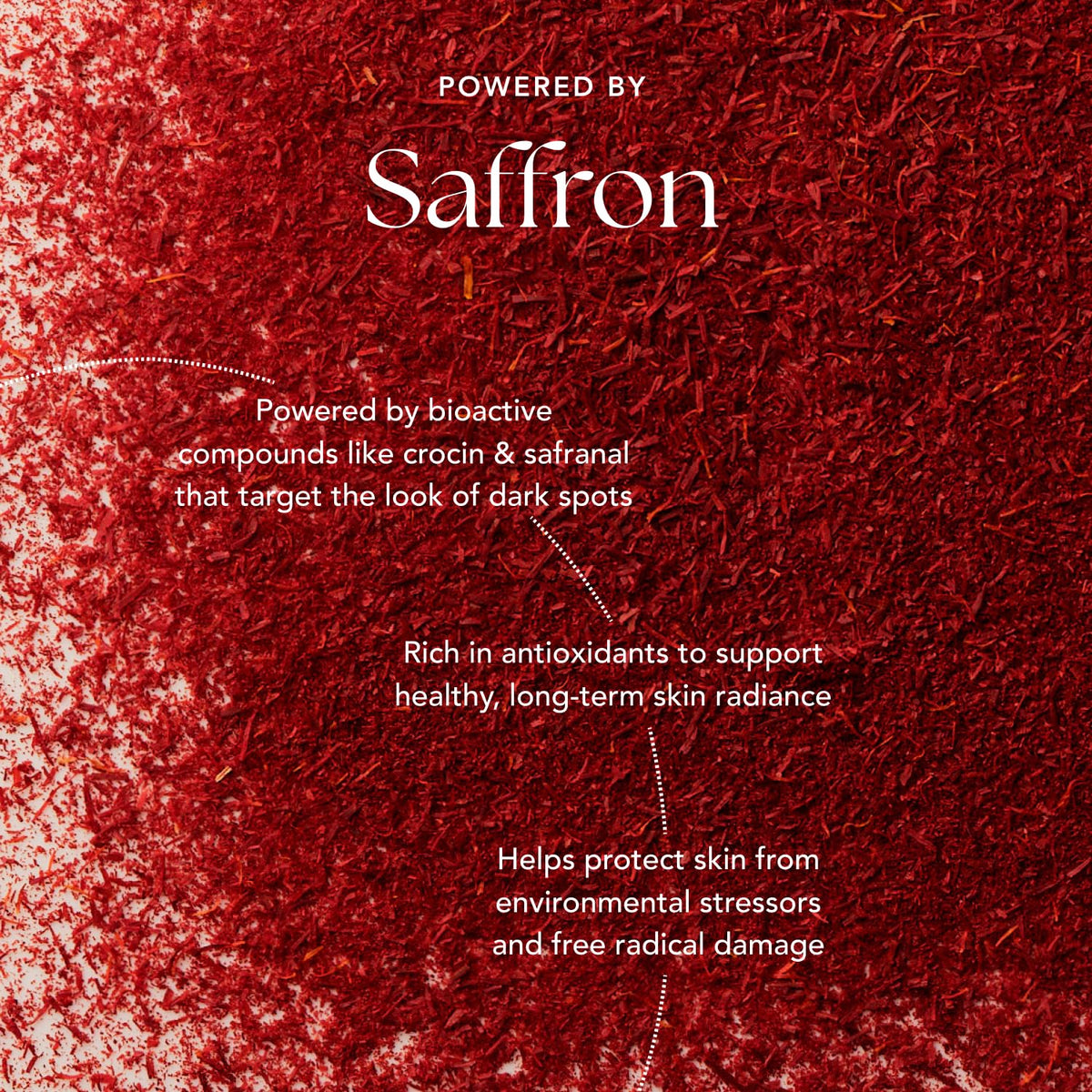 RANAVAT BOTANICS label close-up highlighting saffron ingredients and clean formulation