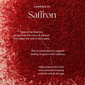RANAVAT BOTANICS label close-up highlighting saffron ingredients and clean formulation