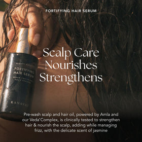 RANAVAT oil texture on palm demonstrating lightweight absorption benefit