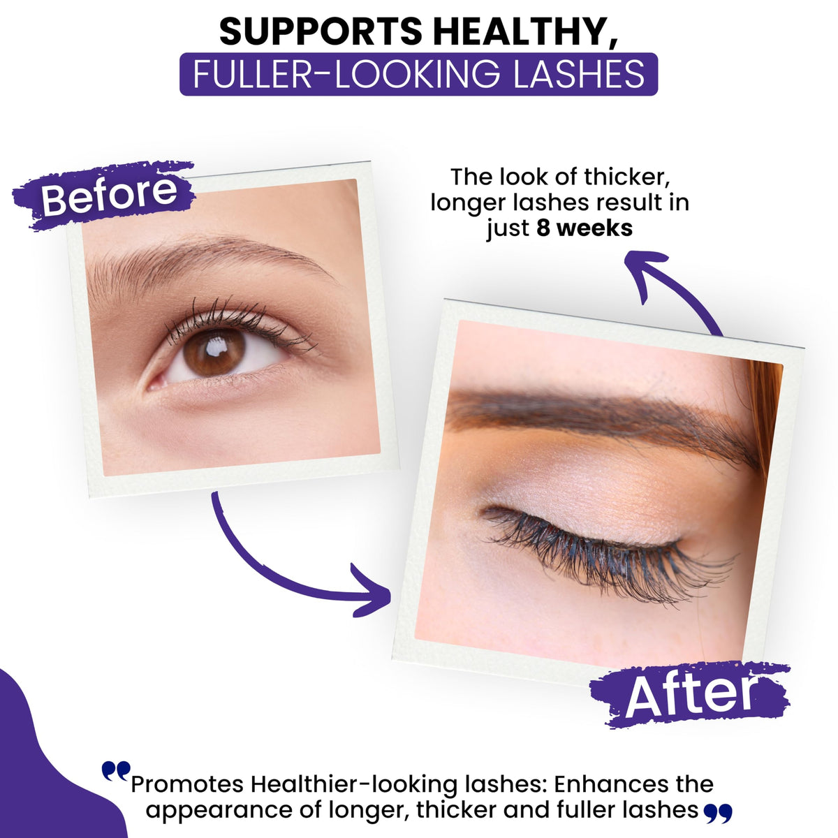 RapidLash 3 mL tube beside common items to show compact travel-friendly size