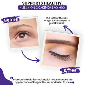 RapidLash 3 mL tube beside common items to show compact travel-friendly size