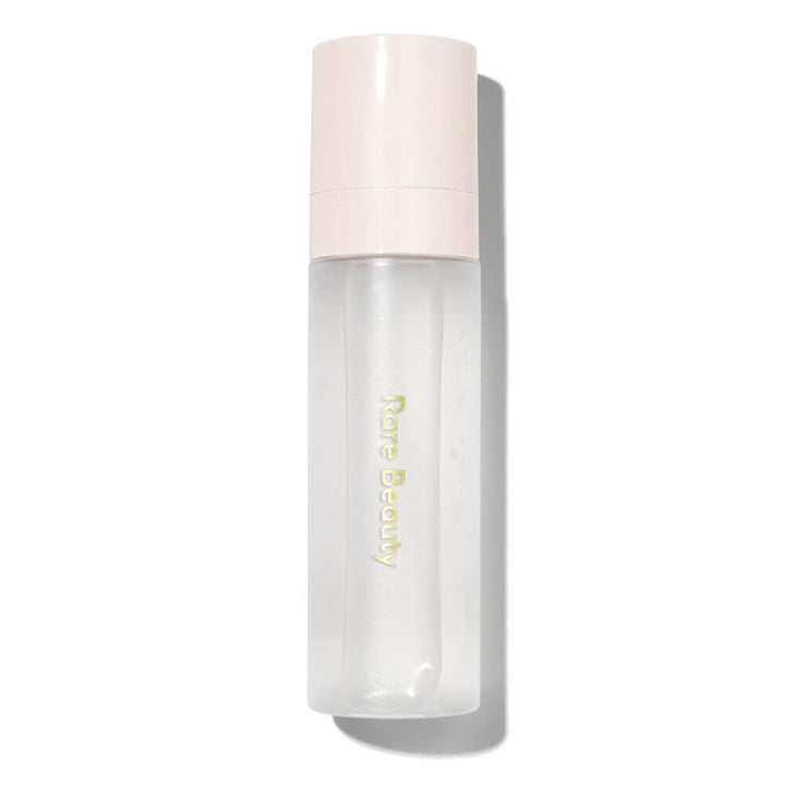 Rare Beauty front packaging bottle showing label and compact size for travel convenience