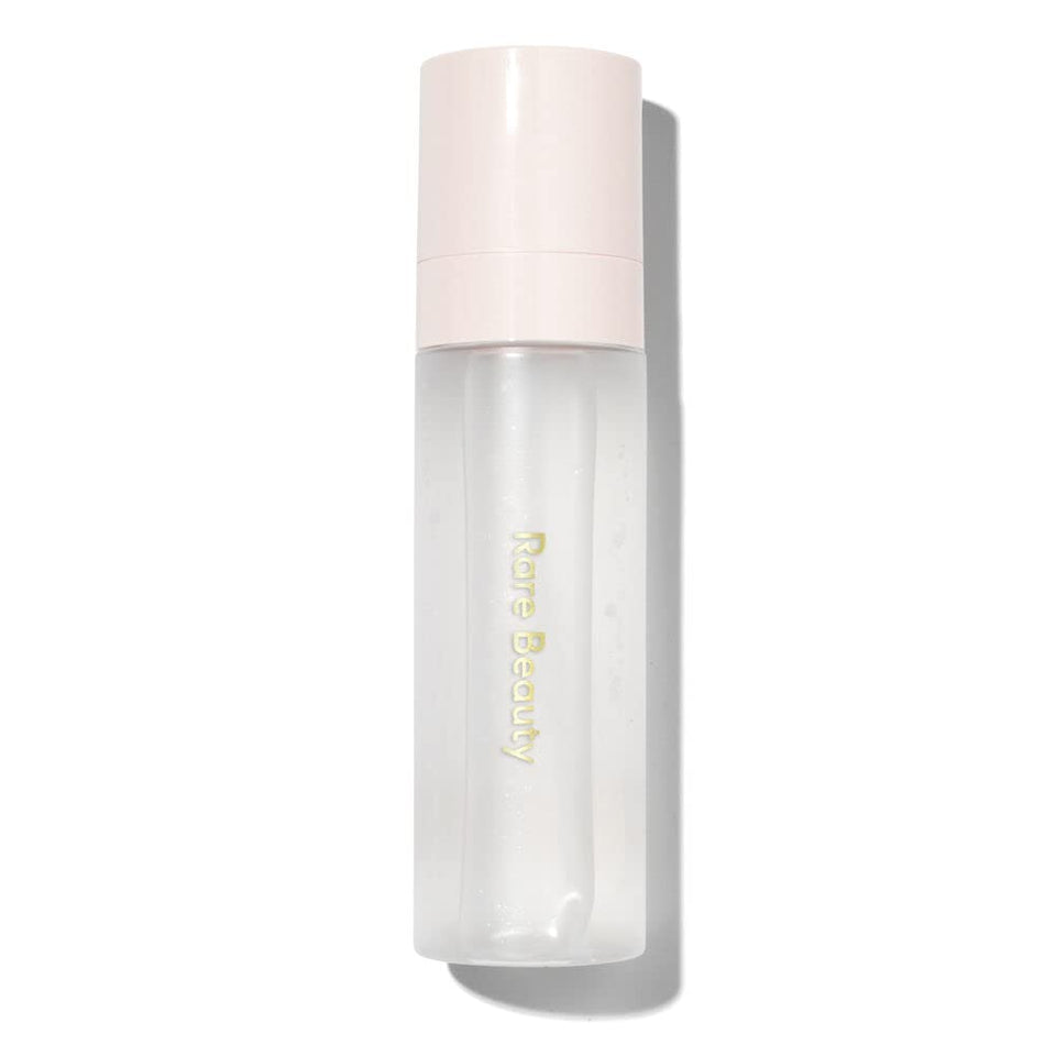 Rare Beauty front packaging bottle showing label and compact size for travel convenience