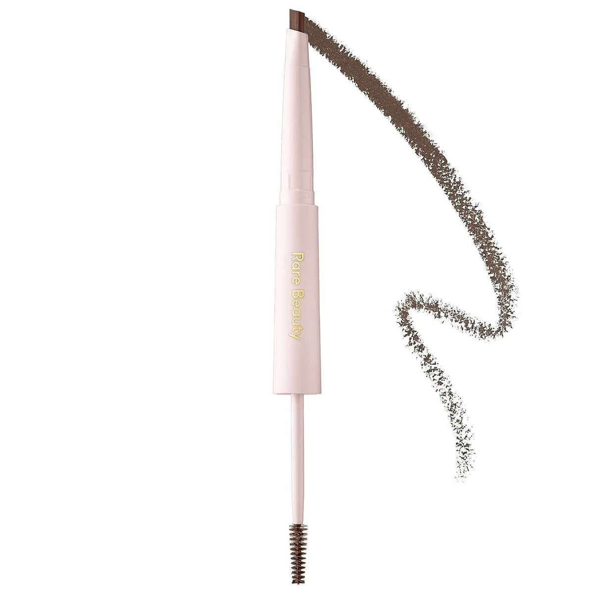 Rare Beauty Brow Harmony front packaging showing dual-ended tool and label, easy travel use