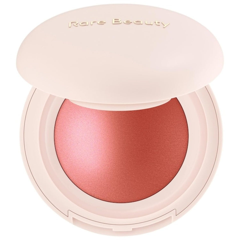 Rare Beauty compact front view showing sleek packaging and travel-friendly design