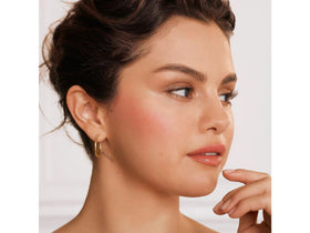Rare Beauty packaging label close-up displaying shade name and finish details for quick info