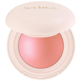 Rare Beauty compact front packaging showing Cheer shade and compact design benefit