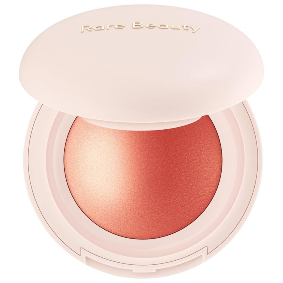 Rare Beauty compact front view showing Joy shade for easy identification and glow