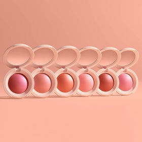 Rare Beauty model wearing Joy showing everyday radiant peach finish and lift