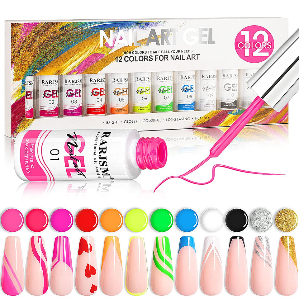 RARJSM front packaging showing 12 bottles and included colors, easy selection benefit