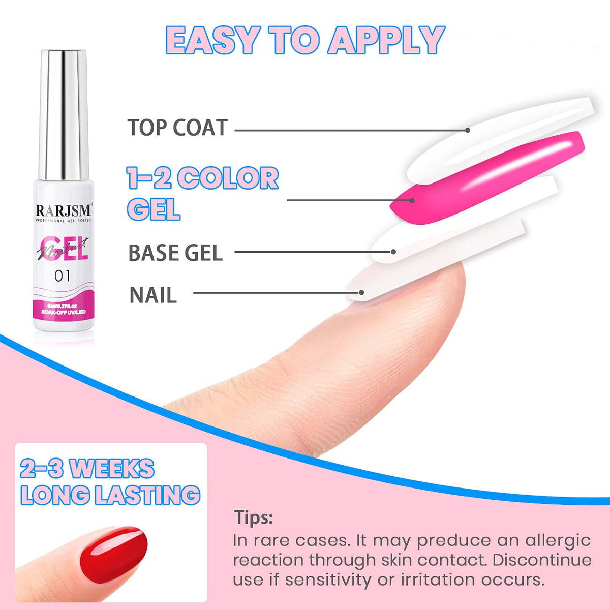 RARJSM 8ml bottle next to ruler for size comparison and travel-friendly benefit