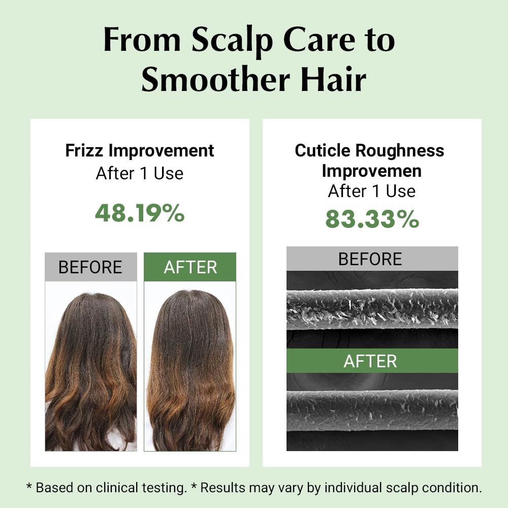 RATED GREEN applying scalp pack to roots demonstrating easy at-home use