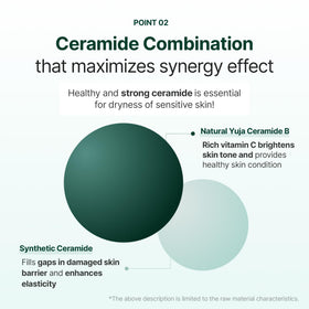 RAUME label detail highlighting ceramide complex and barrier-support benefit