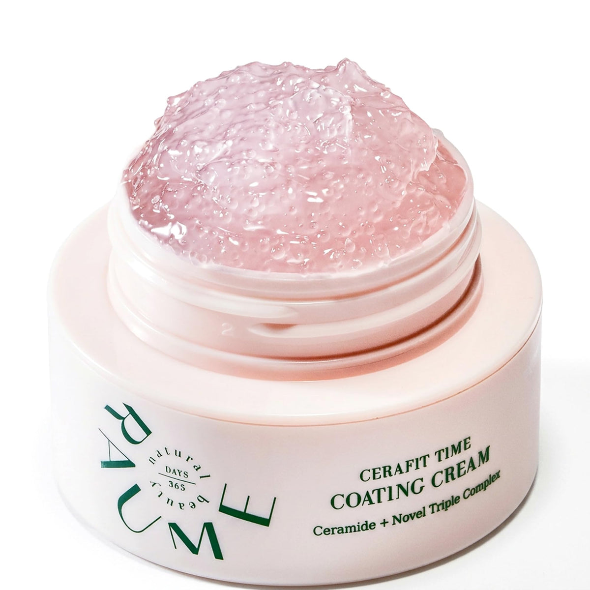 RAUME front packaging showing compact 50 mL jar and branding benefit hydration