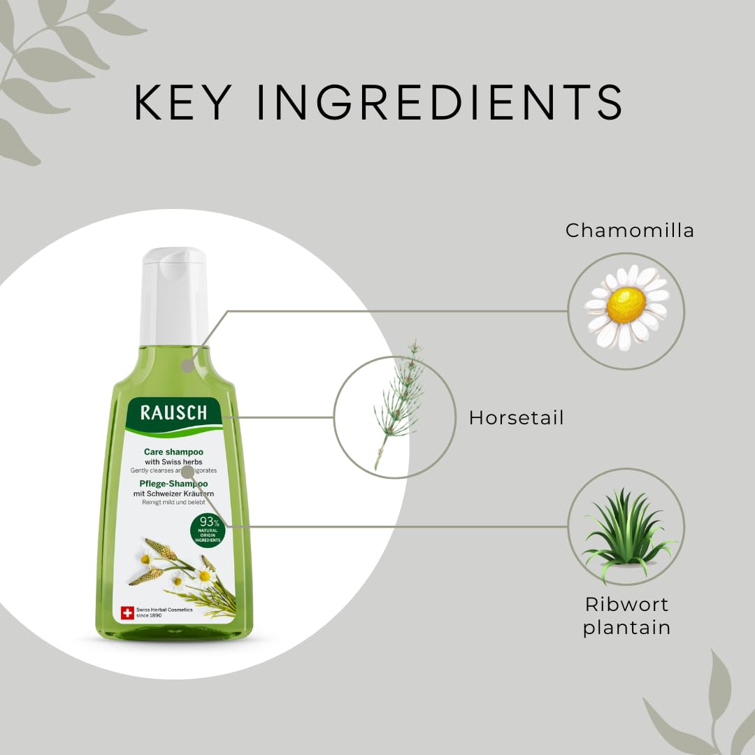 Rausch horsetail and plantain mix highlighting strengthening plant extracts