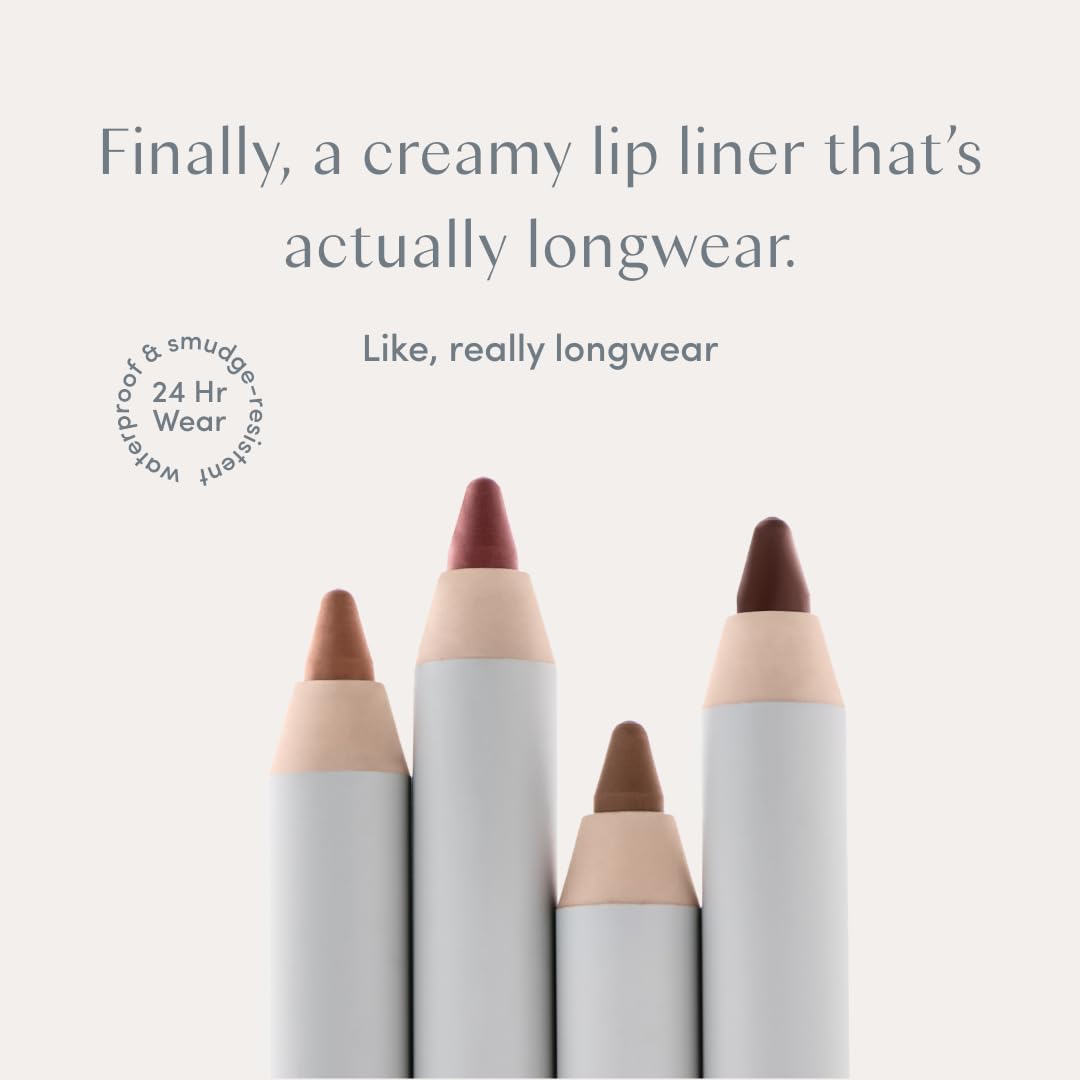 Ravie Beauty almond pencil tip close-up demonstrating creamy glide