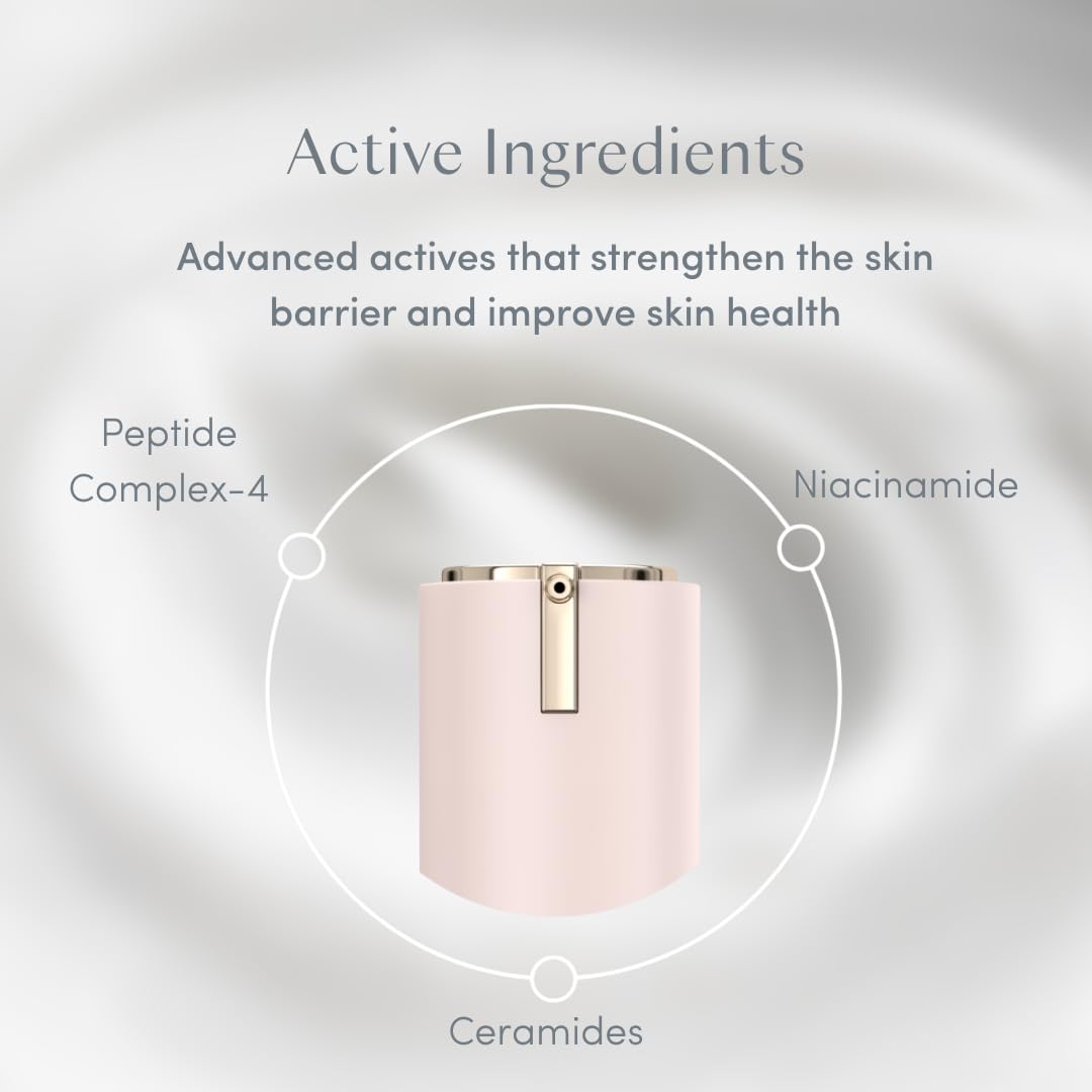 Ravie Beauty ingredient graphic highlighting peptides ceramides niacinamide benefits