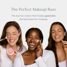 Ravie Beauty on vanity with towel and mirror showing daily skincare styling