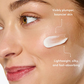 Ravie Beauty texture close-up showing silky cream that absorbs quickly