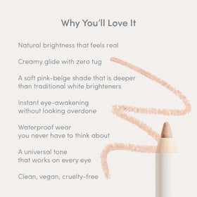 Ravie Beauty Dune being applied to waterline, demonstrates gentle, no-tug glide