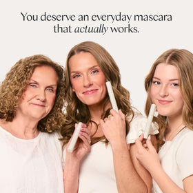 Ravie Beauty mascara placed in a makeup bag for everyday convenience