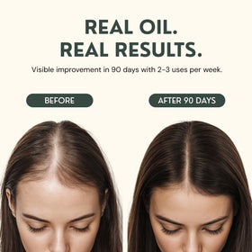 RAW ACTIVES before and after ends showing reduced breakage and healthier tips