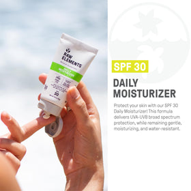 Raw Elements being applied on hand for easy blending and daily protection