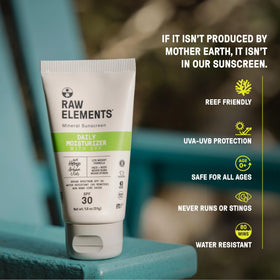 Raw Elements bio-resin tube detail showcasing sugarcane-based sustainable packaging