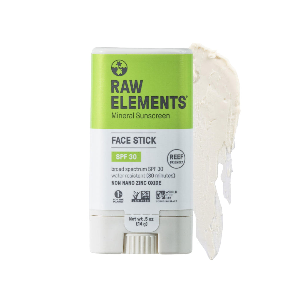 Raw Elements stick front view showing compact travel-friendly design and protection