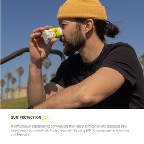 Raw Elements water-resistant demo showing active protection during swim