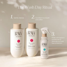 RAW SUGAR strawberry, nettle and white tea ingredients highlighting natural support
