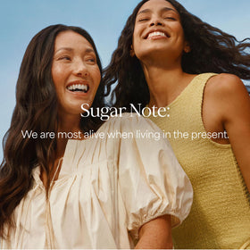 RAW SUGAR back label close-up listing clean, sulfate-free ingredients