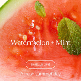 RAW SUGAR label close-up highlighting scent names and clean-ingredient promise