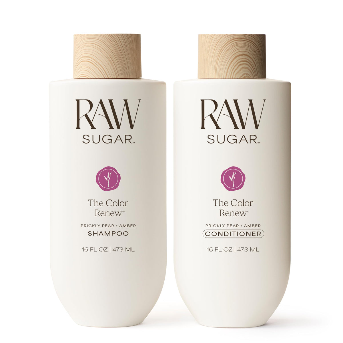 RAW SUGAR front packaging showing the color renew duo and benefits