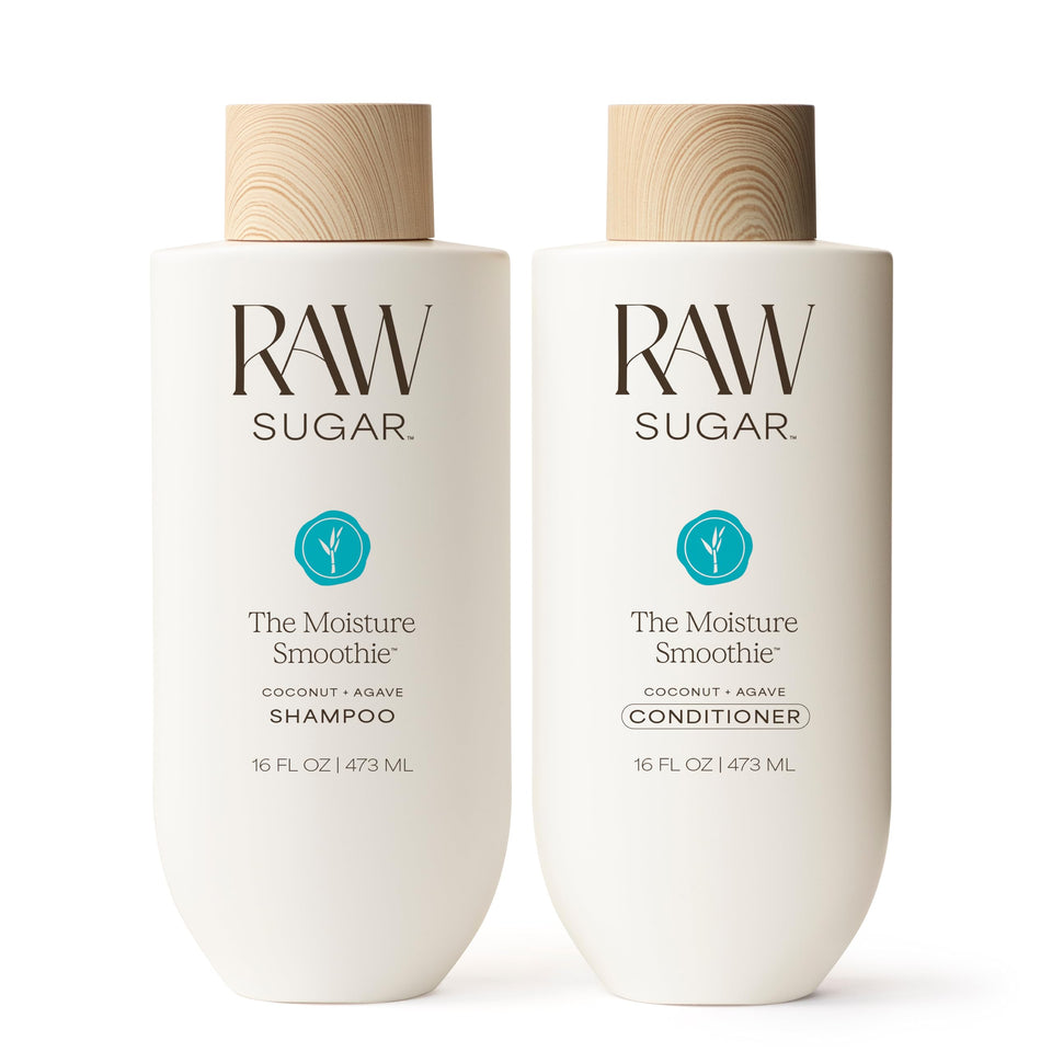 RAW SUGAR duo front packaging showing both bottles and hydration benefits