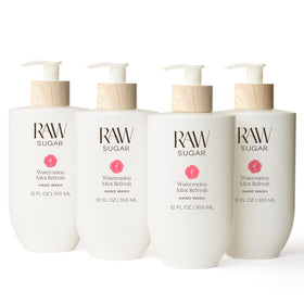 RAW SUGAR front packaging showing bottle and label, clear product benefit