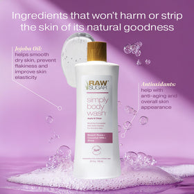 RAW SUGAR ingredient label highlighting clean, good-for-you formulation