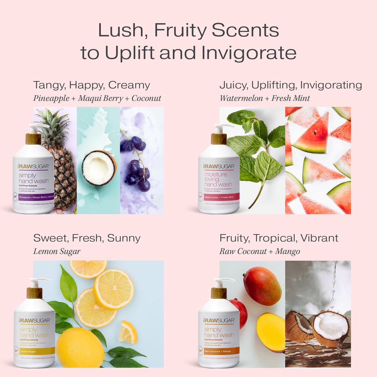 RAW SUGAR lather close-up illustrating creamy texture and gentle hydration
