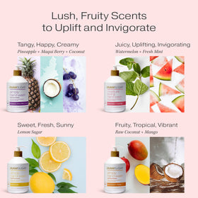 RAW SUGAR lather close-up illustrating creamy texture and gentle hydration