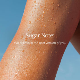 RAW SUGAR in bathroom morning routine offering energizing scent
