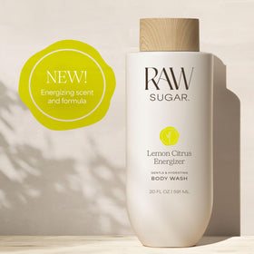 RAW SUGAR label close-up highlighting vegan and Kind To Biome