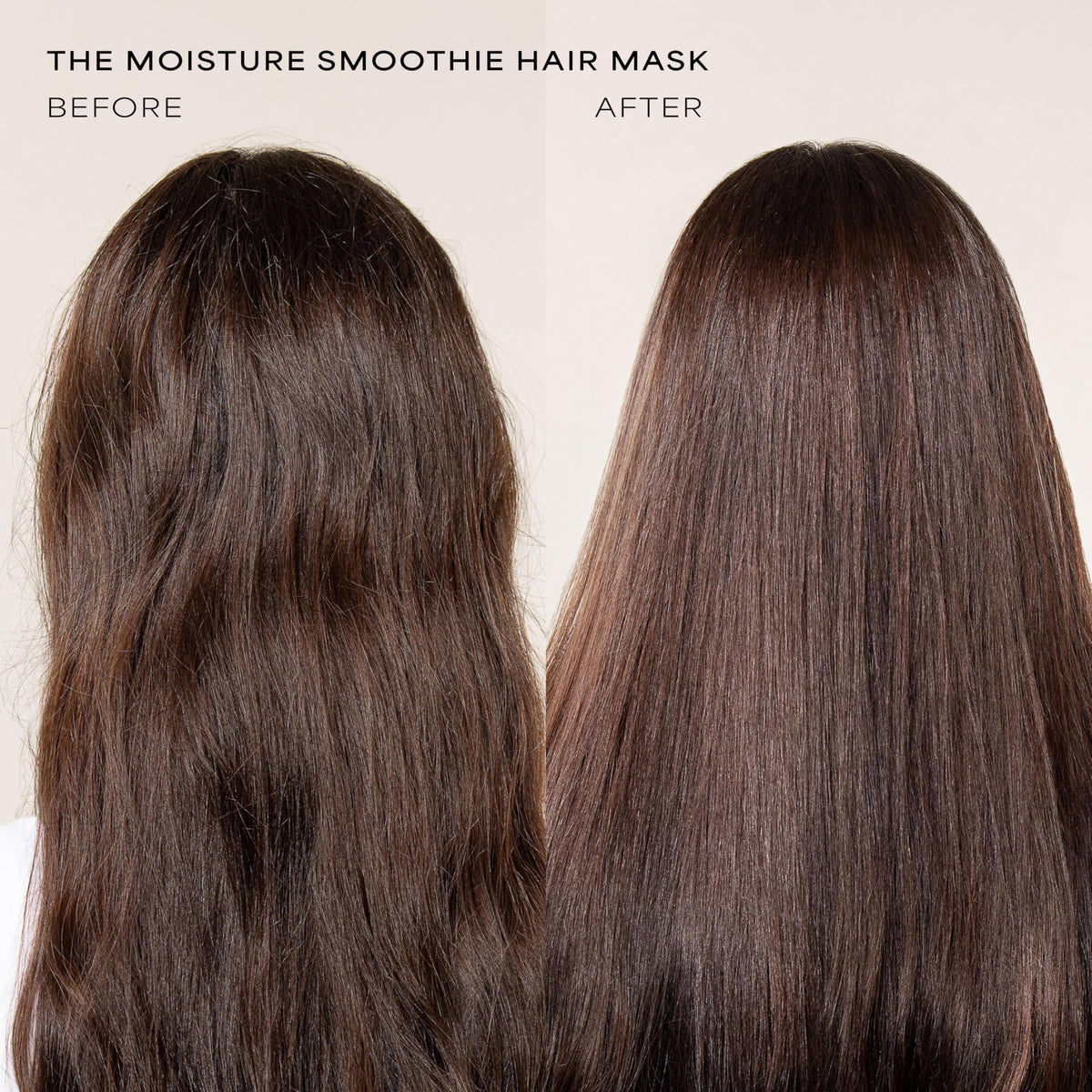 RAW SUGAR mask spread on a hair strand demonstrating smoothing and detangling benefit
