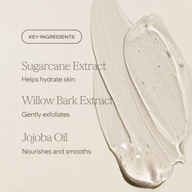 RAW SUGAR creamy foam lather on hand demonstrating gentle cleansing and hydration