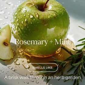 RAW SUGAR rosemary vinegar rinse label highlighting natural ingredients