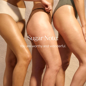 RAW SUGAR caramel vanilla scent visual conveying warm comforting aroma