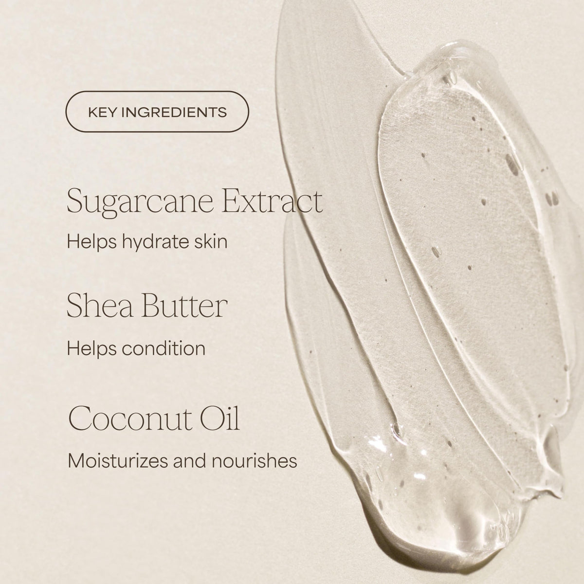 RAW SUGAR bottle in hand showing 20 fl oz scale and lasting supply