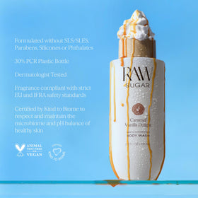 RAW SUGAR three-bottle pack shot for value and storage convenience